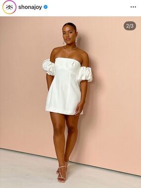 Shona Joy La Lune Otto Puff Dress